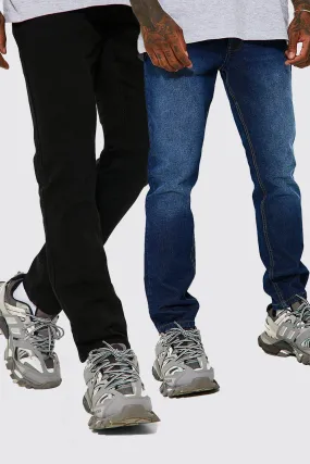 2 Pack Slim Rigid Jeans