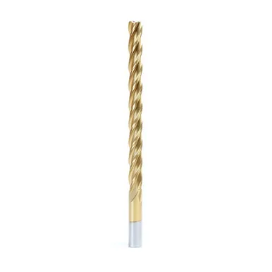 Amana Tool HSS1215 Foam Cutting Square End 1/2 D x 6 CH x 1/2 SHK x 10 Inch Long Extended Reach CNC High Speed Steel (HSS) TiN C