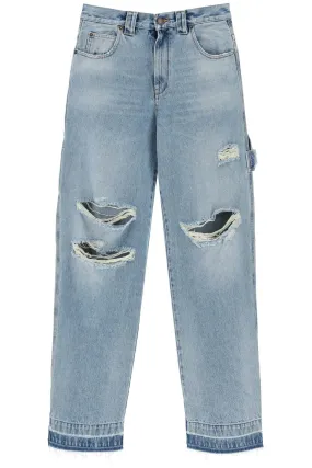 audrey cargo jeans with rips