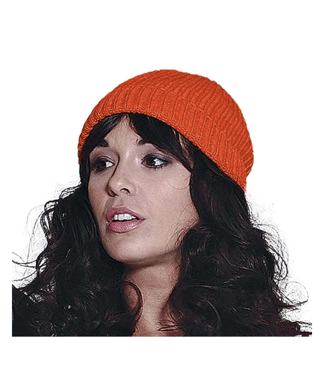 Beechfield Unisex Retro Trawler Winter Beanie Hat (Fire Red) - UTRW246