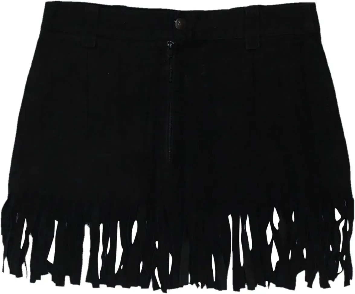 Black Leather Skirt | ThriftTale