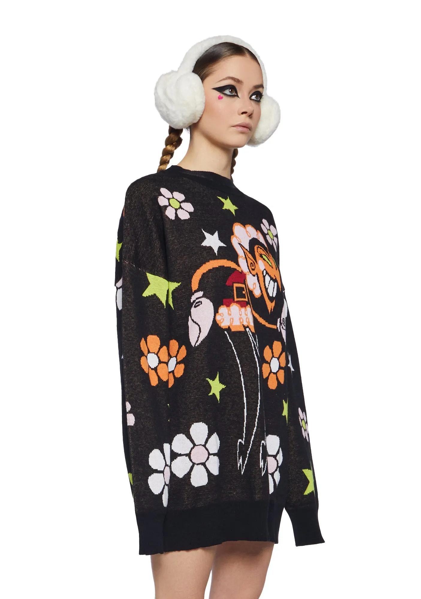 Boogie Frights Intarsia Sweater-