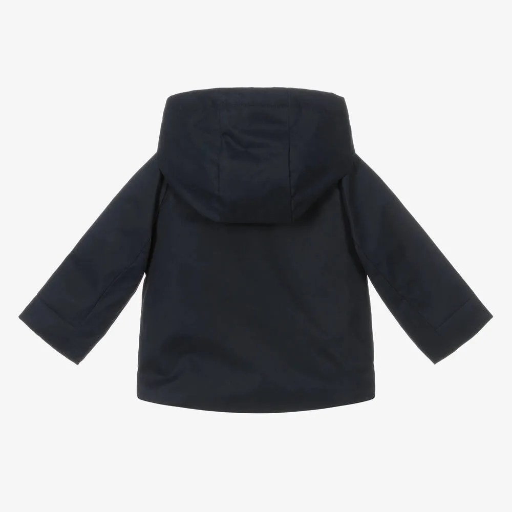 Boys Navy Blue Parka Coat
