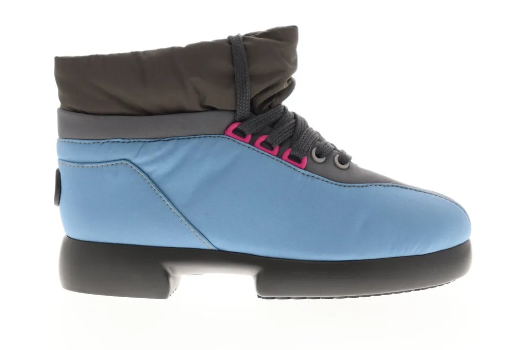 Camper Fiss K400030-002 Womens Blue Canvas High Top Lace Up Euro Sneakers Shoes