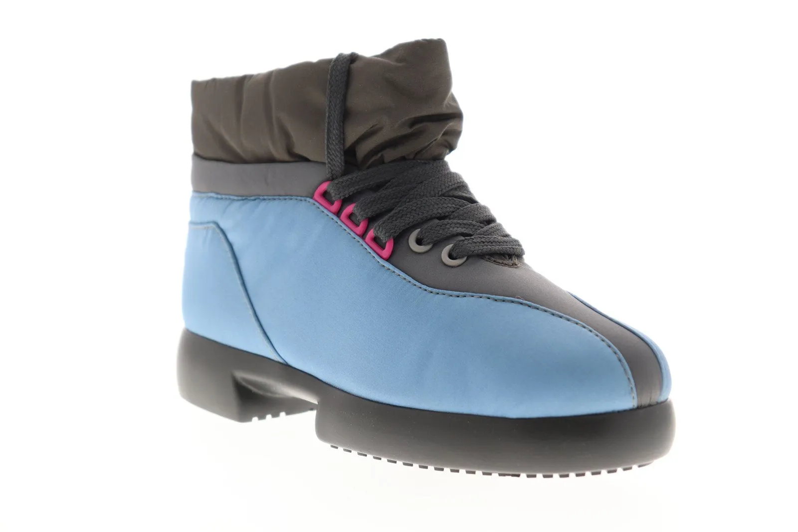 Camper Fiss K400030-002 Womens Blue Canvas High Top Lace Up Euro Sneakers Shoes