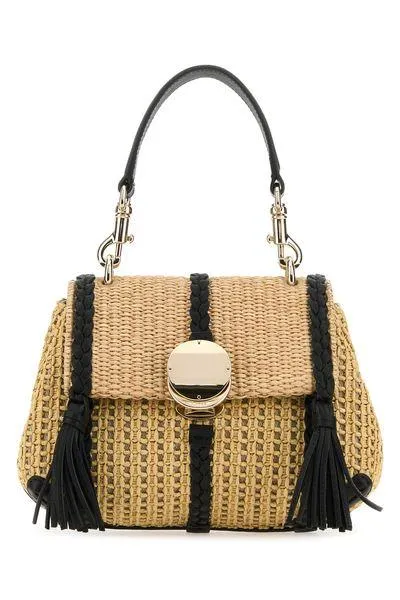 CHLO Women's Penelope Mini Shoulder Bag in Hot Sand - Crossbody Style, Viscose Blend