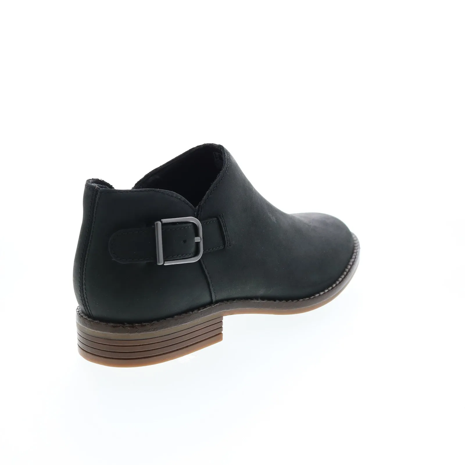 Clarks Camzin Pull 26145892 Womens Black Leather Ankle & Booties Boots