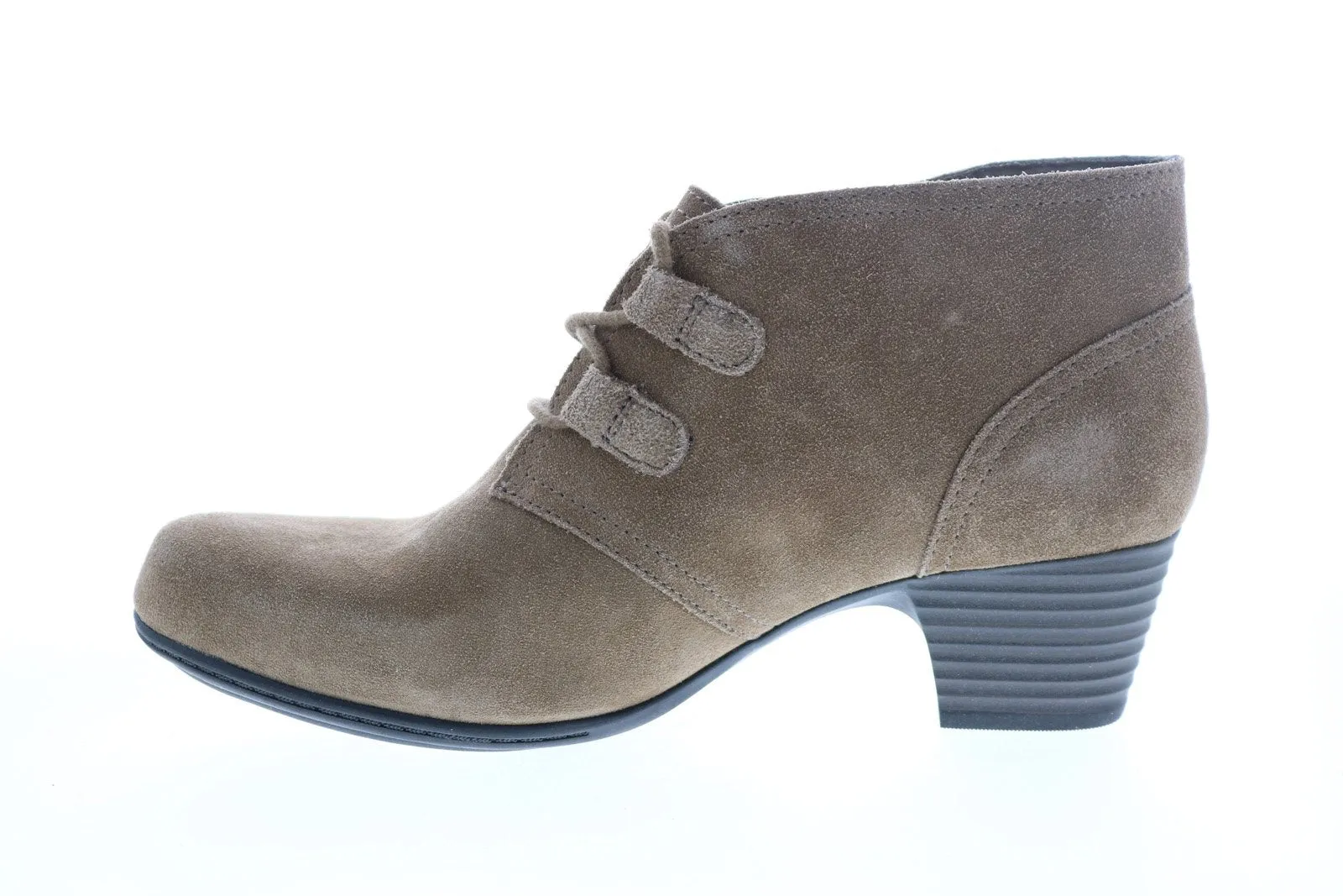 Clarks Valarie 2 Code 26147320 Womens Green Suede Ankle & Booties Boots