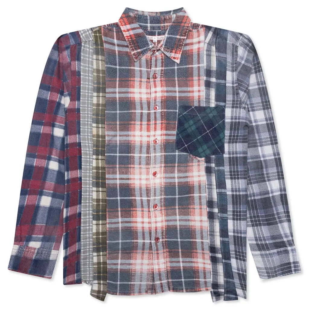 Flannel Shirt 7 Cuts Reflection Shirt - Assorted