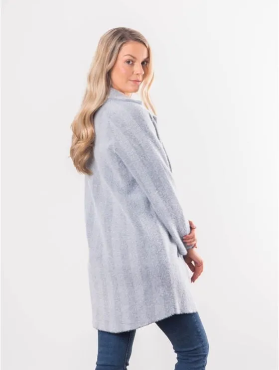 Francis Button Coat in Grey