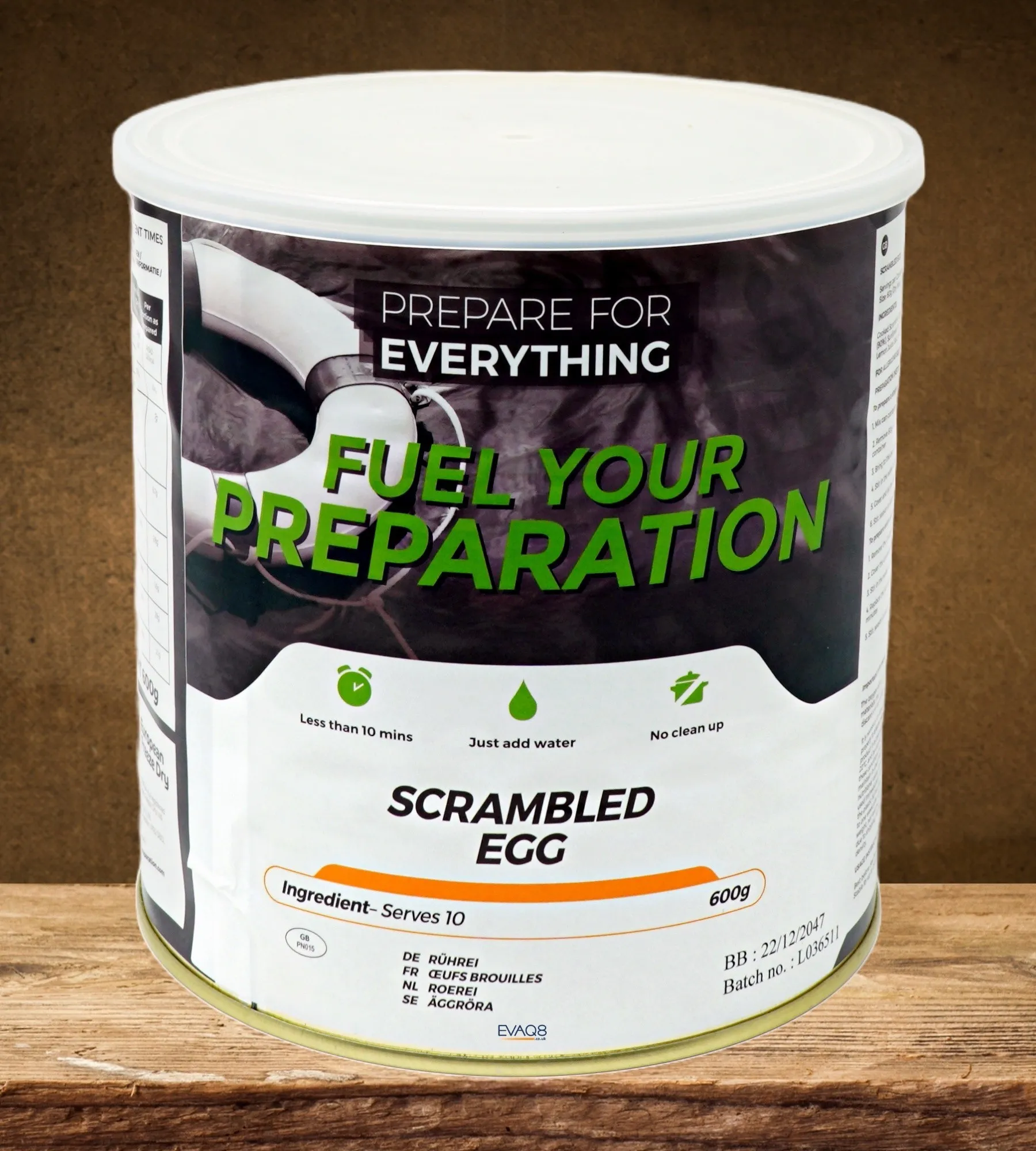 Freeze Dried Tin Scrambled Egg