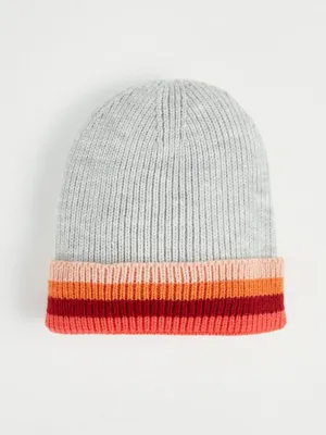Grey Multi Stripe Beanie Hat | Sale & Offers | George at ASDA
