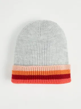 Grey Multi Stripe Beanie Hat | Sale & Offers | George at ASDA
