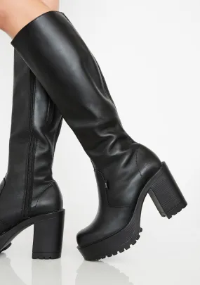 Gusto Knee High Boots-