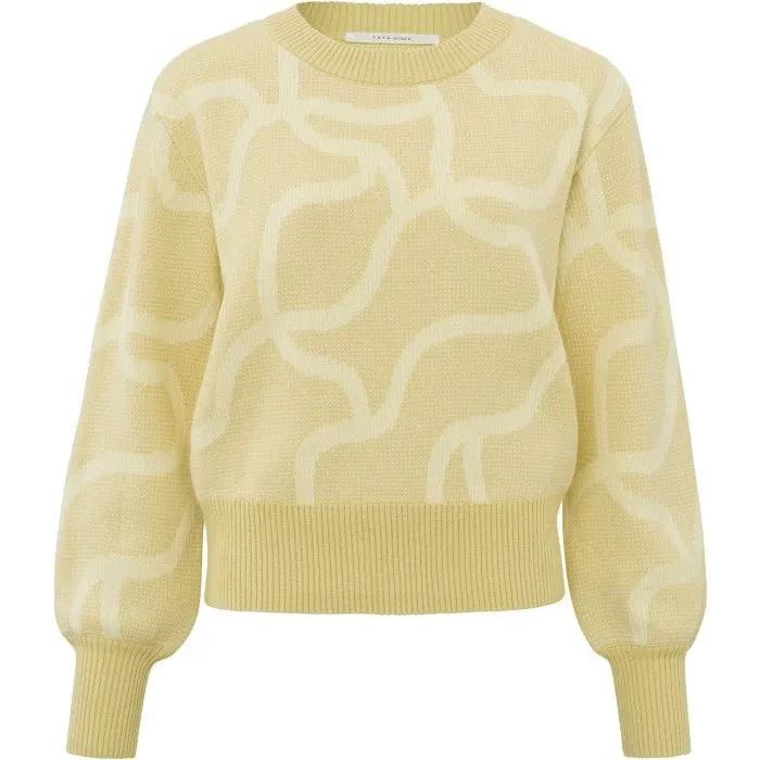 JACQUARD PRINT SWEATER