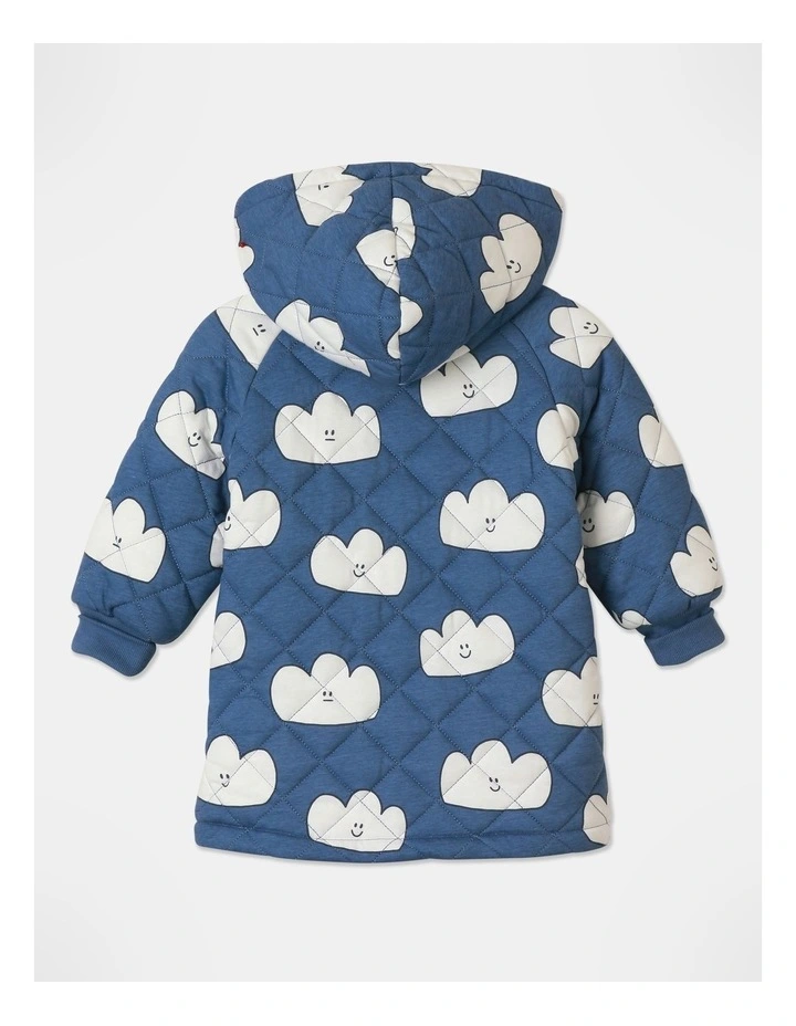 Jessie Quitled Coat in Blue