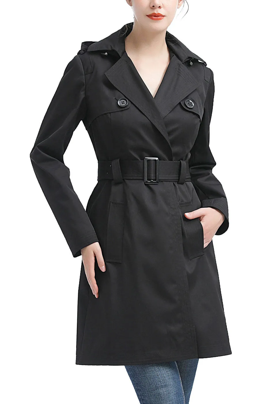 Kimi + Kai Women's Angie Waterproof Hooded Trench Coat