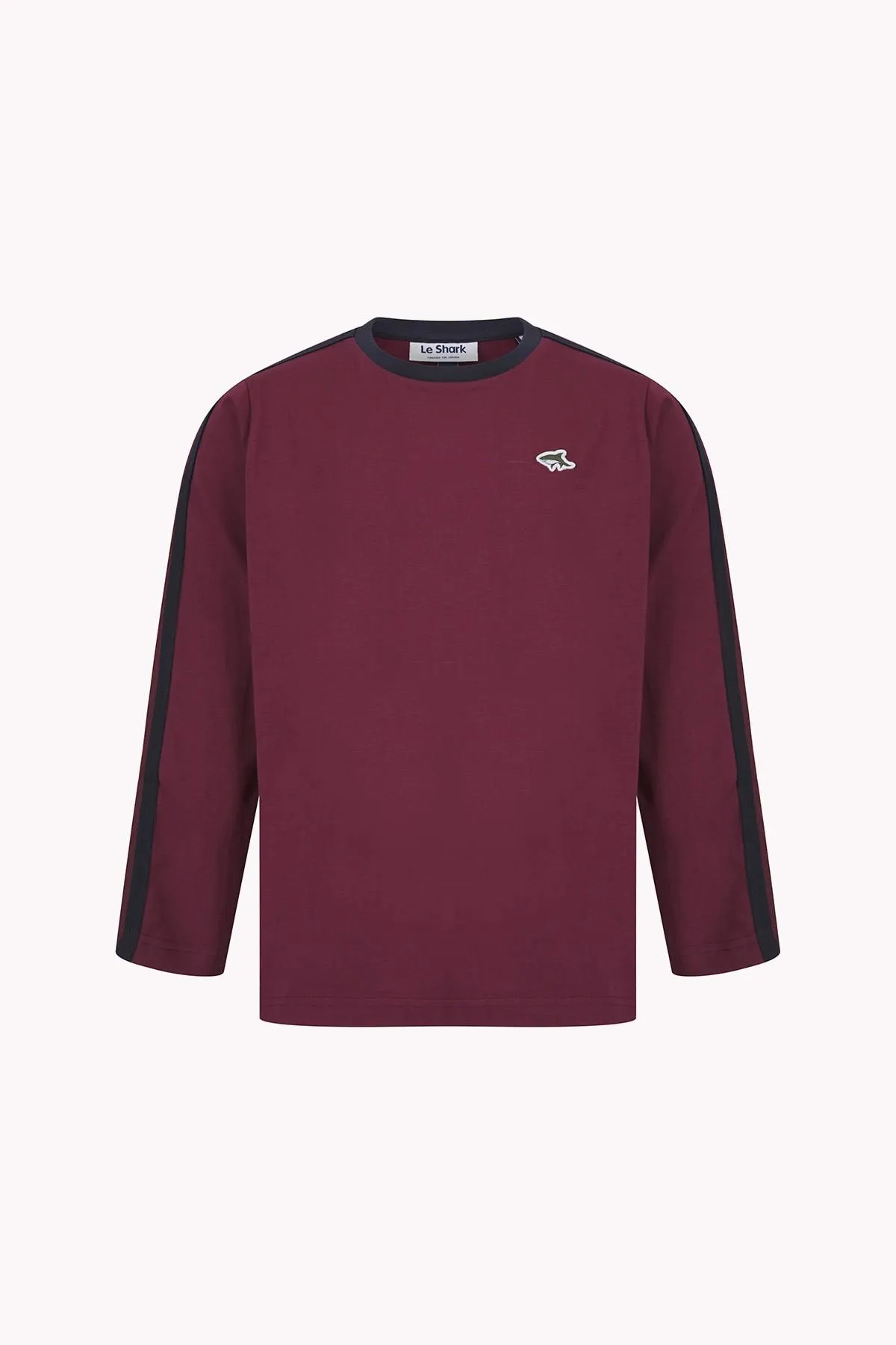 Le Shark Boys Long Sleeve Top Burgundy