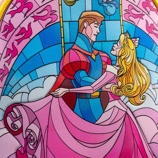 Loungefly x Disney Sleeping Beauty Stained Glass Mini Backpack