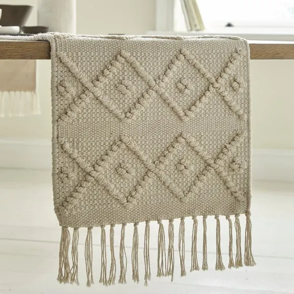 Macrame Global Textured Table Runner