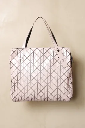 Metallic Row Hand Bag Pink