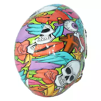 Nemesis Now Graffiti Pattern Halloween Skull Ornament | Kaleidoscope