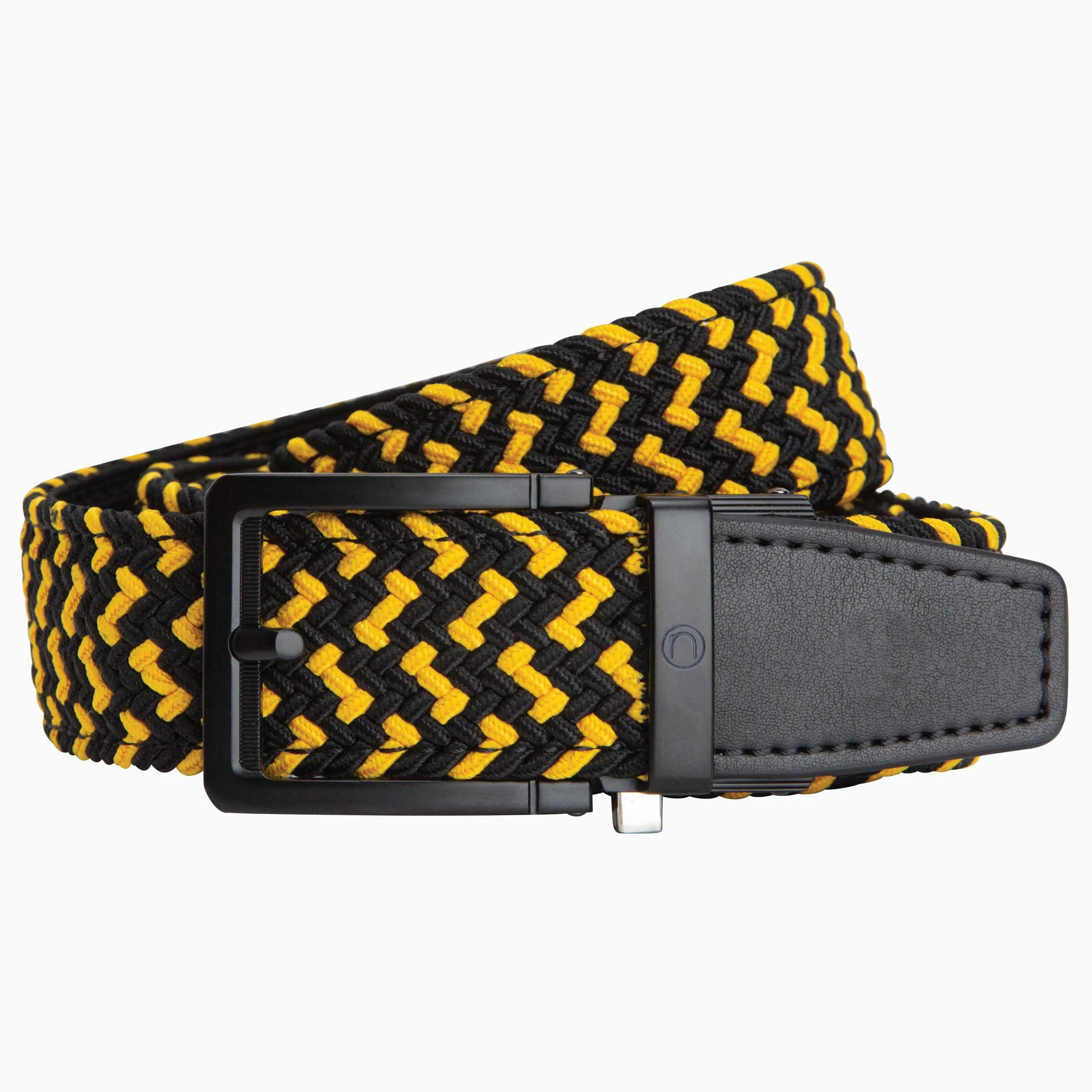 Nexbelt Braided Black & Gold Golf Belt 1.38 [35mm]
