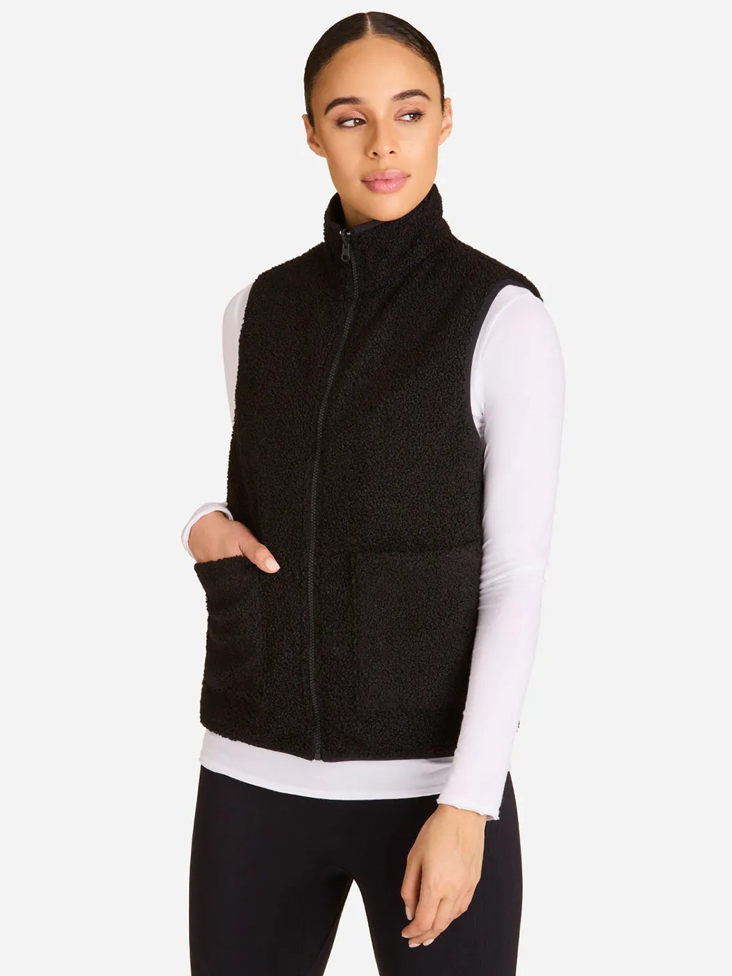 Reversible Ski Vest - BLACK/BLACK