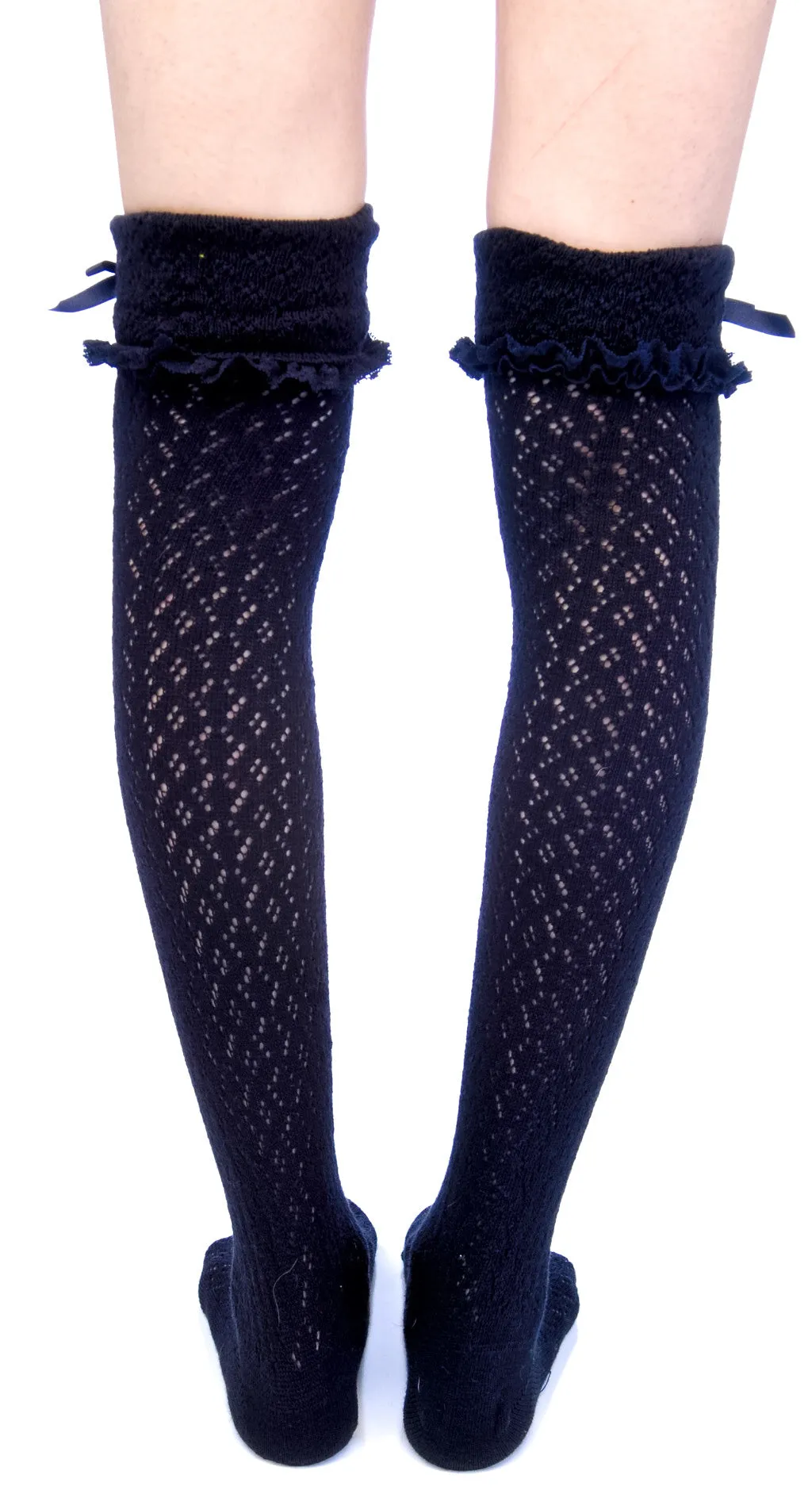 Ribbon Knee High Socks-