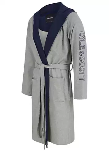 ’Aubrey’ Hooded Bathrobe by Lyle & Scott | Look Again