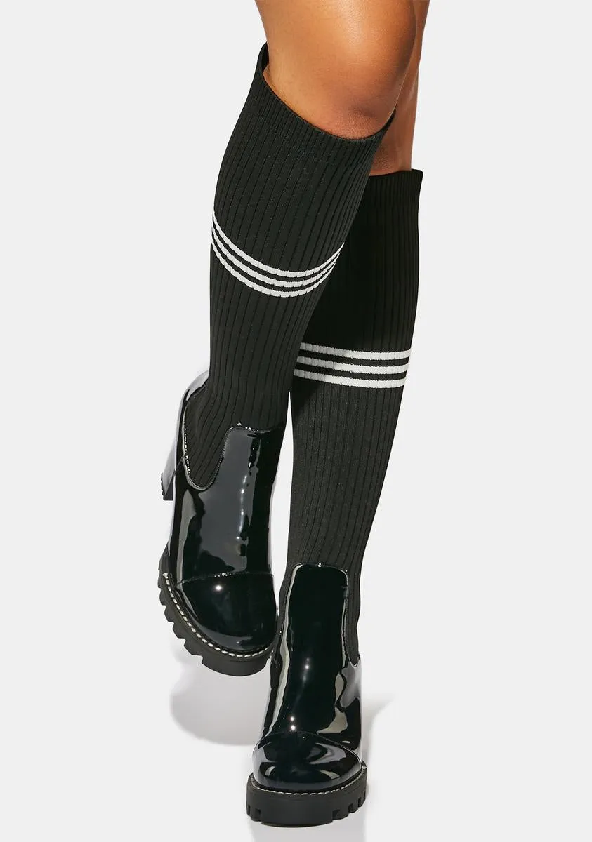 Stuck On You Chunky Boots-