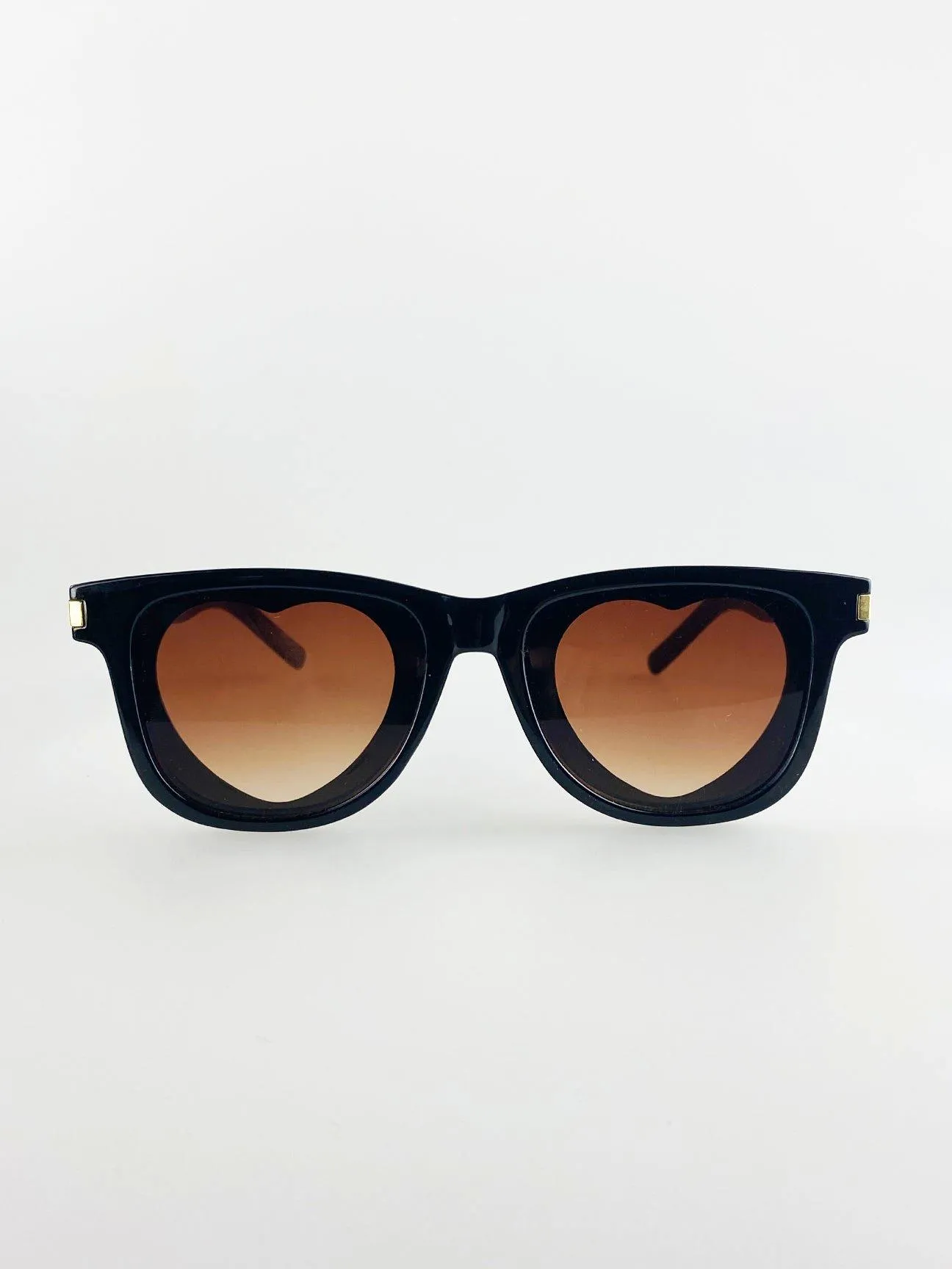 Sunglasses | Rectangle Frame Sunglasses with Heart Lenses | SVNX