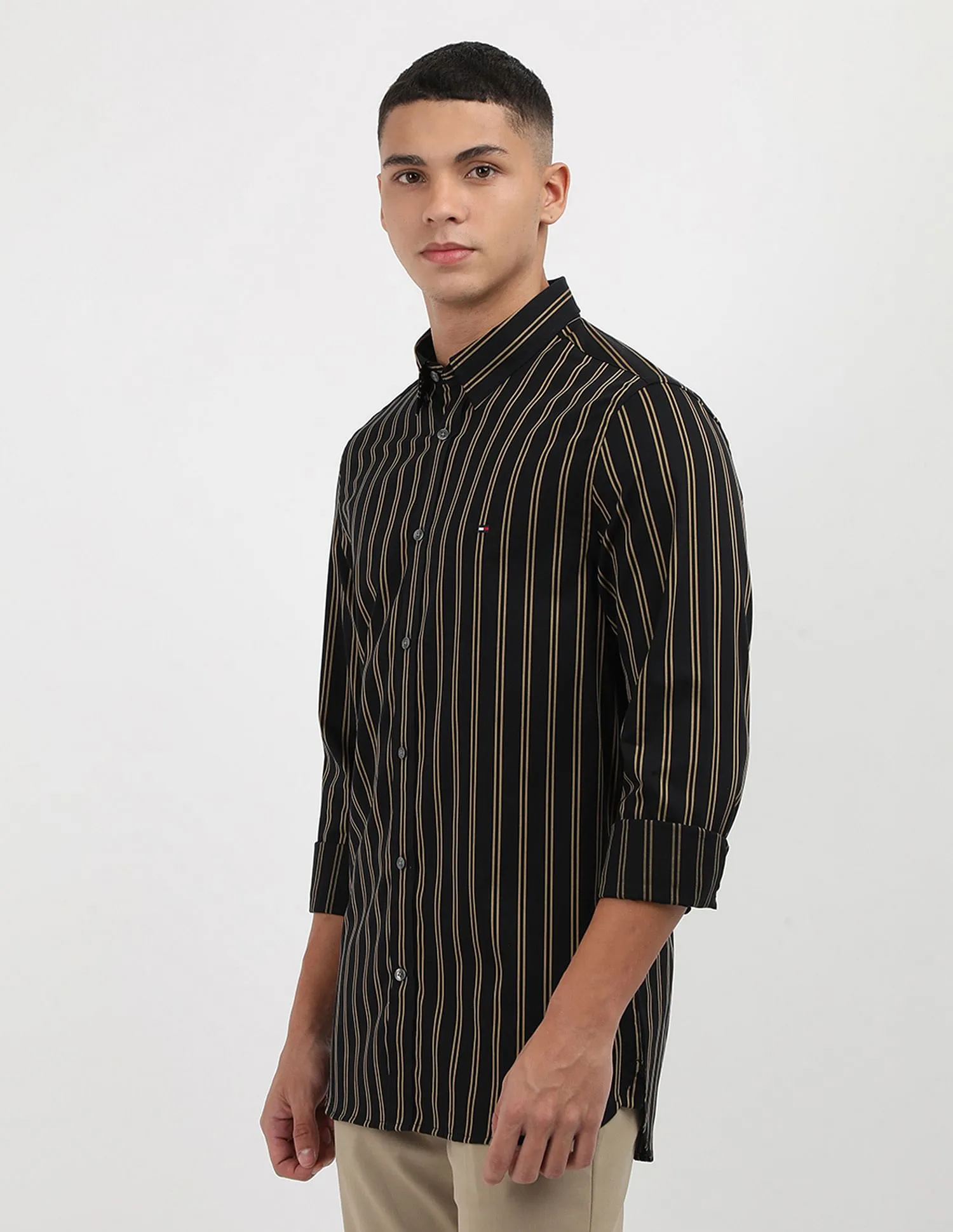 Tommy Hilfiger Twill Vertical Striped Shirt