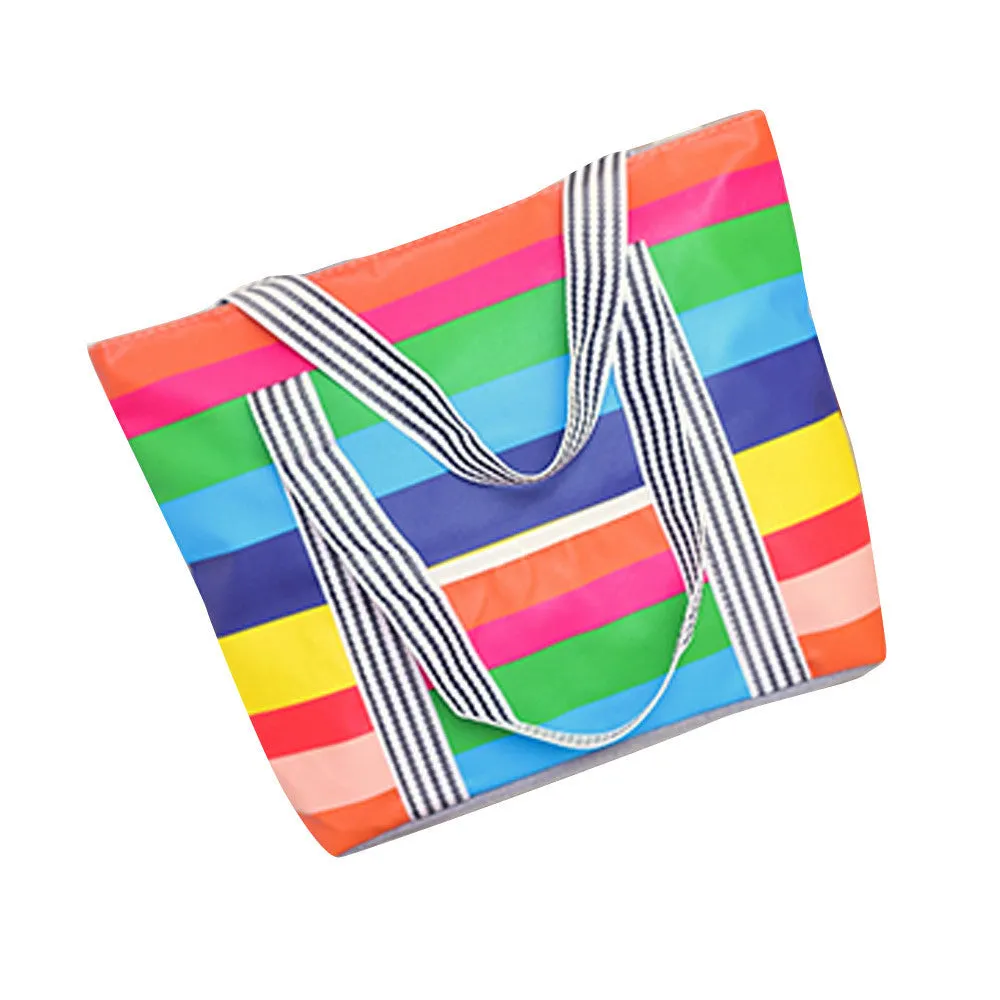 tripe Printed Canvas Women Hbag Shoulder Bags women Messenger Bag Sac Femme Casual Bolsos Mujer