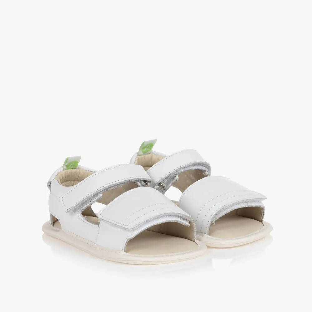 White Leather Baby Sandals
