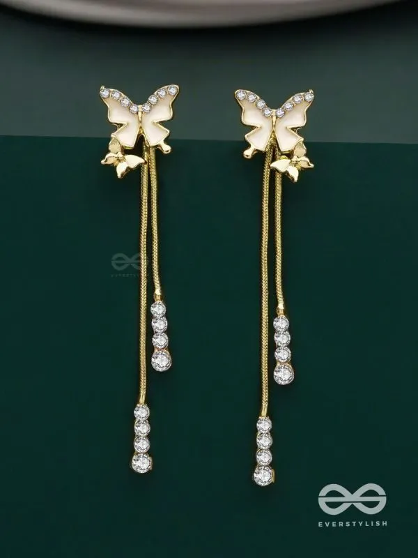Wings of Glamour- Butterfly Dangle Earrings