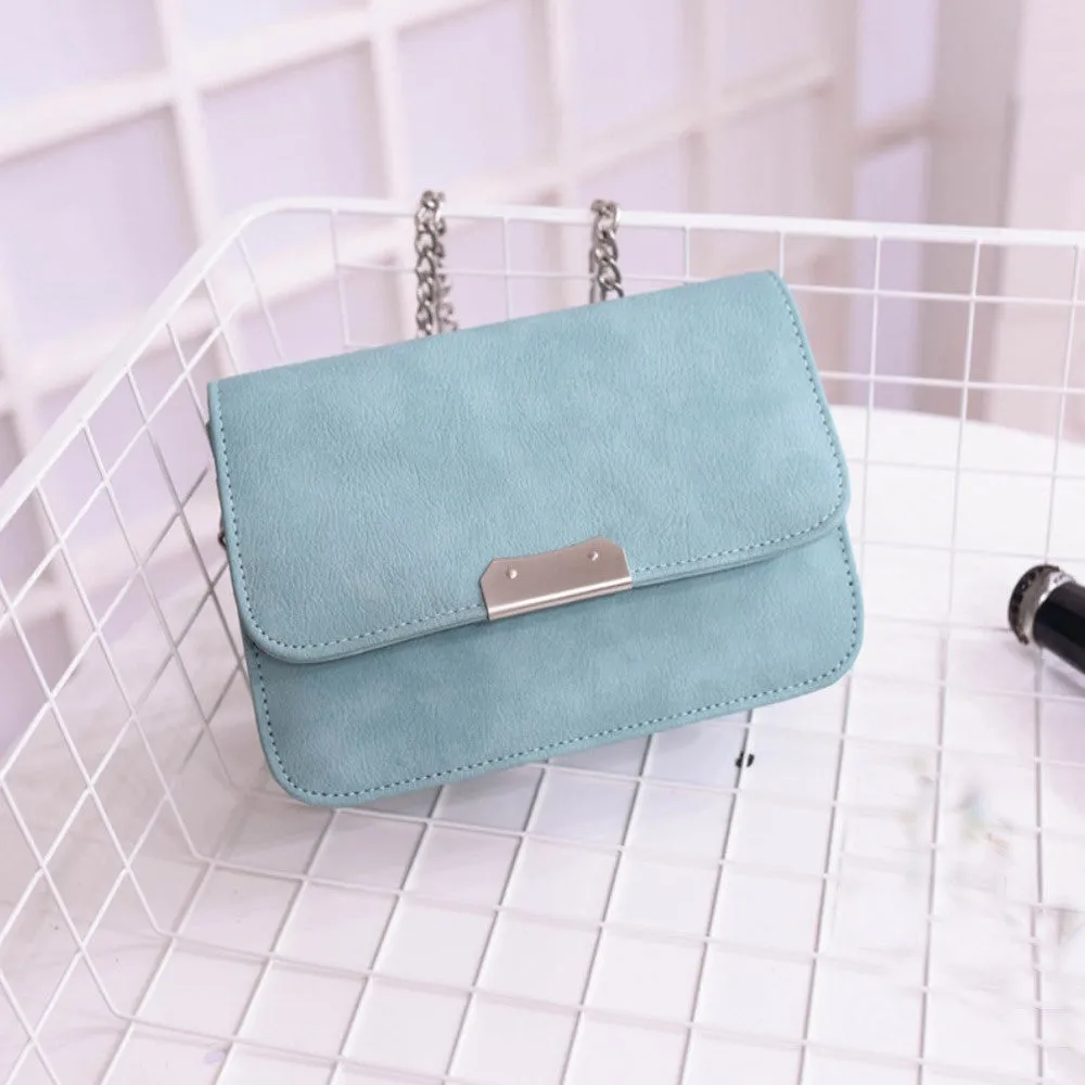 Women Chain Edge Retro Hbag leather Crossbody Shoulder Bag Messenger Bags Casual Hobo Satchel Tote bolsa feminina