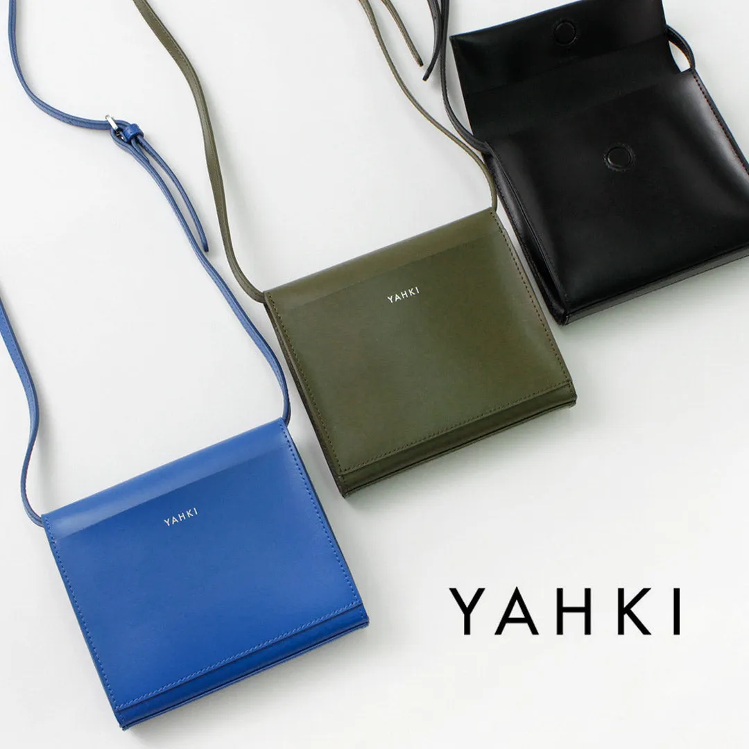 YAHKI（ヤーキ） W FACE マグネットフラップ ショルダー / レディース バッグ 鞄 カバン レザー 斜めがけ 小さめ W FACE Magnet Flap Shoulder bag