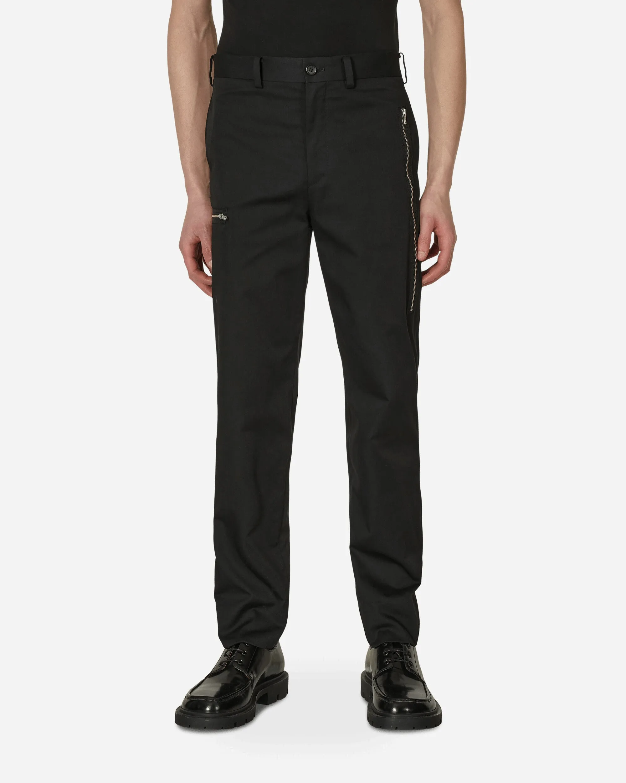 Zipper Pants Black