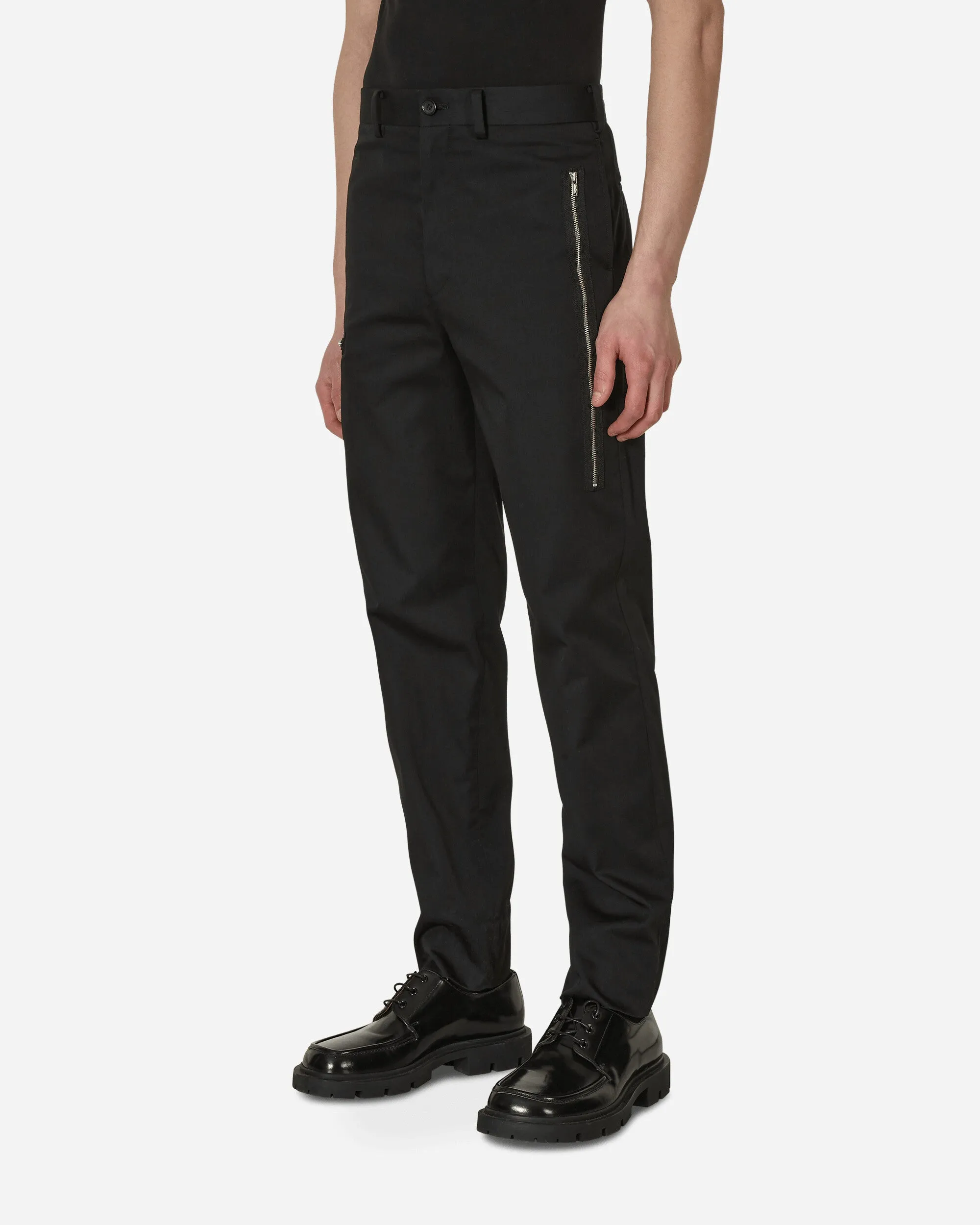 Zipper Pants Black